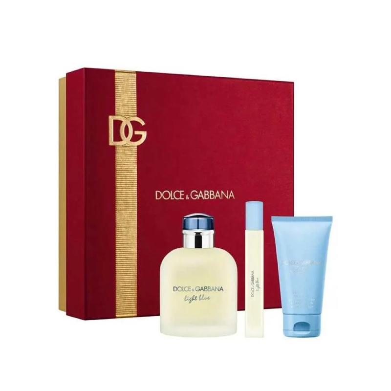 Dolce Gabbana Light Blue Pour Homme set de regalo x3 piezas