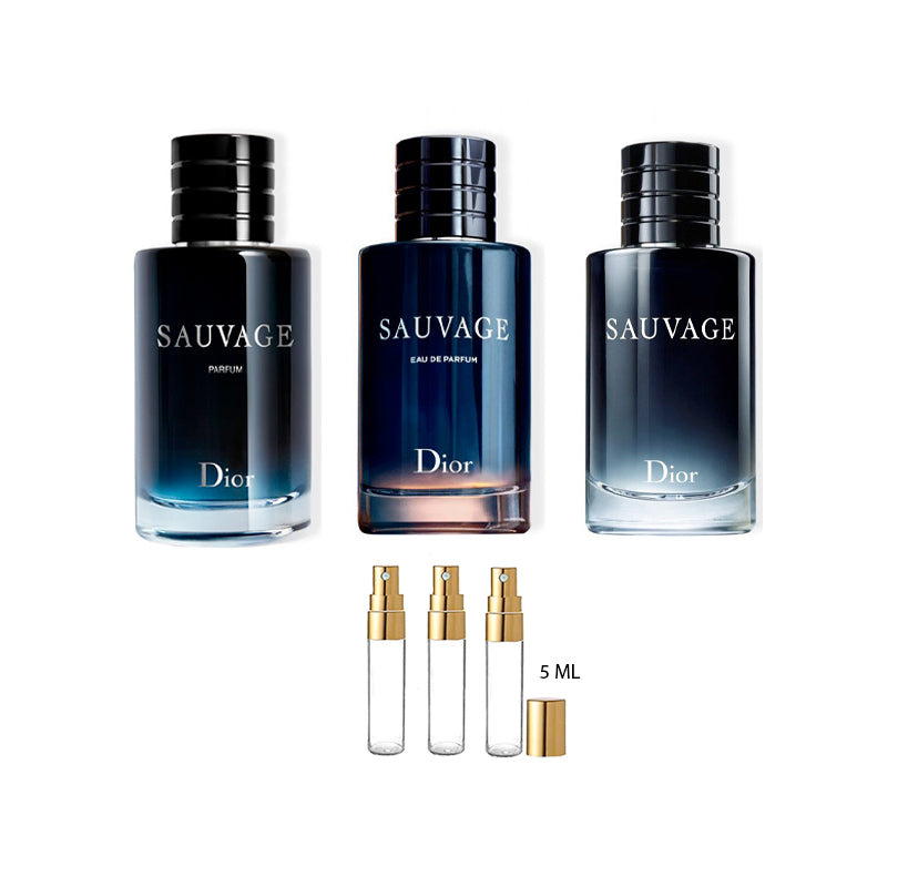 Discovery Set Dior Sauvage EDT Sauvage EDP Sauvage Parfum