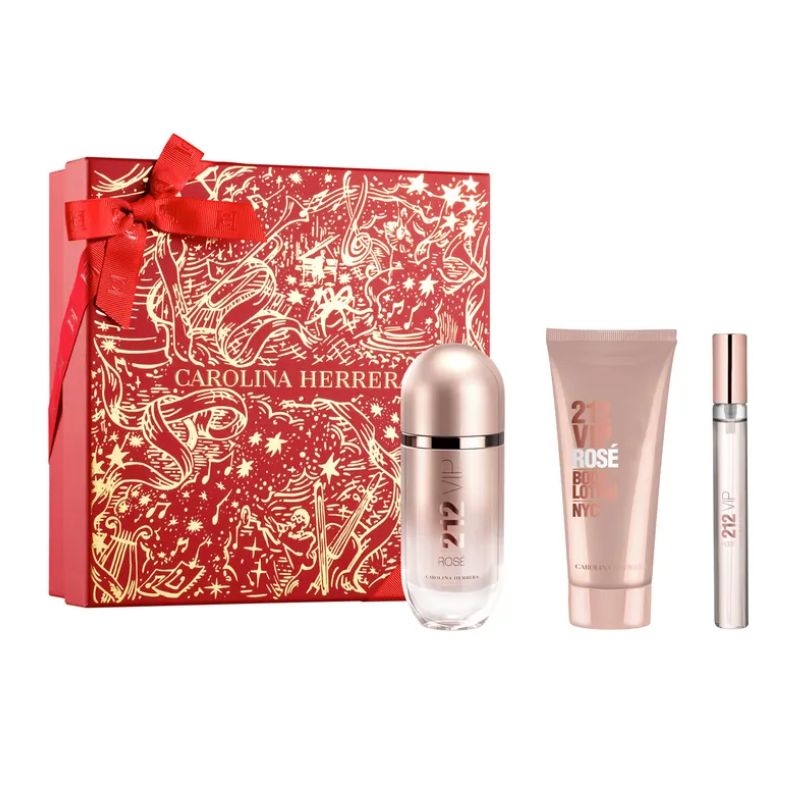 Carolina herrera 212 vip rose set de regalo — perfume mujer original en Colombia | Disfragancias