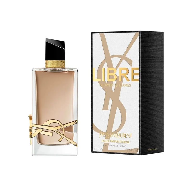 Yves Saint laurent Libre Flowers and flames — perfume mujer original en Colombia | Disfragancias