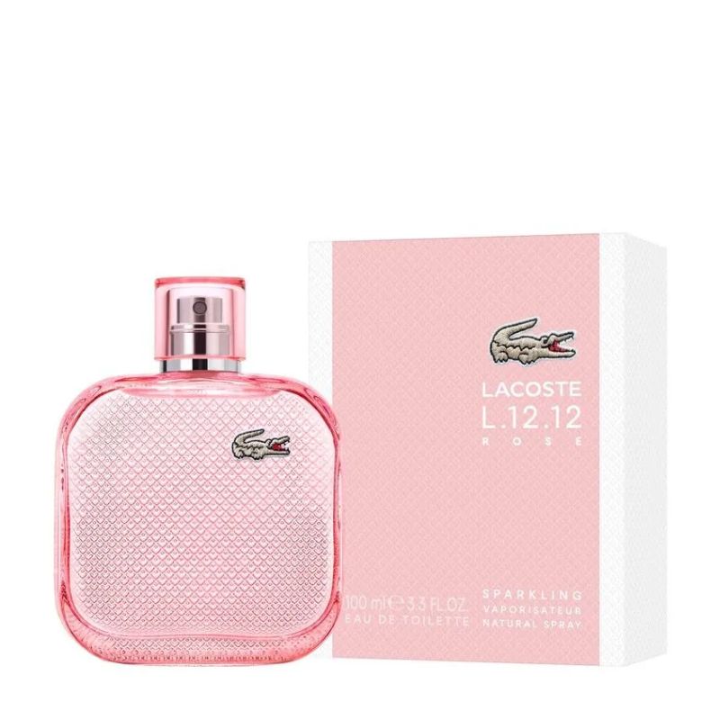 Lacoste L.12.12 Rose Sparkling — perfume mujer original en Colombia | Disfragancias