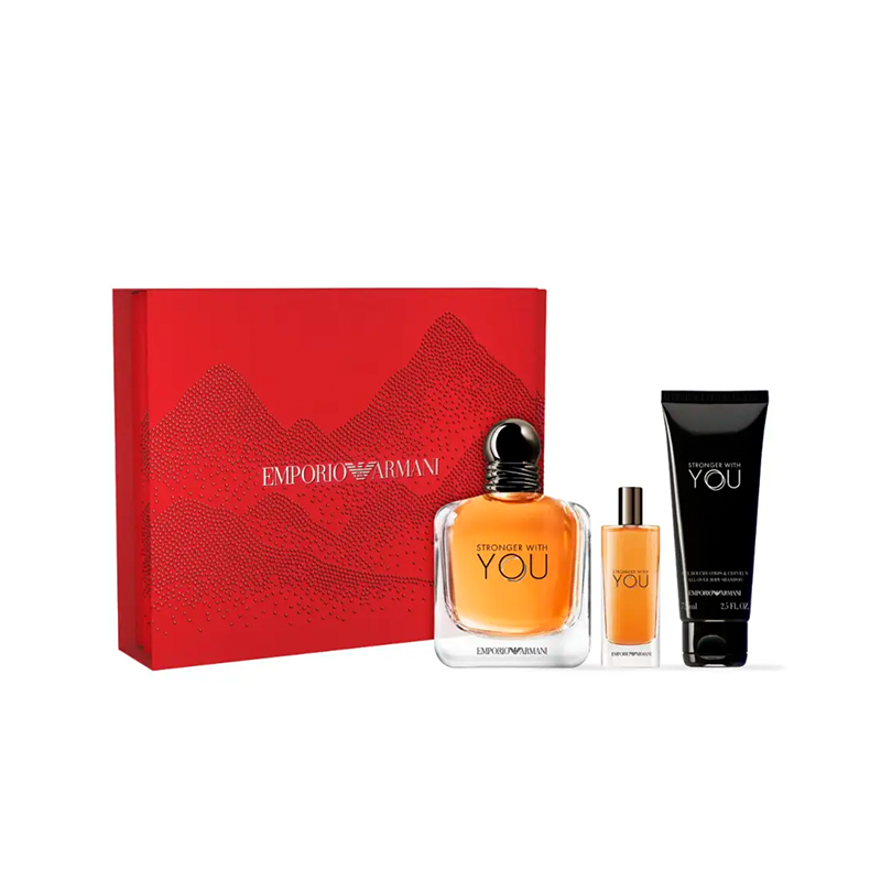 Giorgio armani stronger with you set de regalo